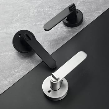 Gurui Încuietoare cu mâner stil american, trei bare, pentru uși interioare, aluminiu