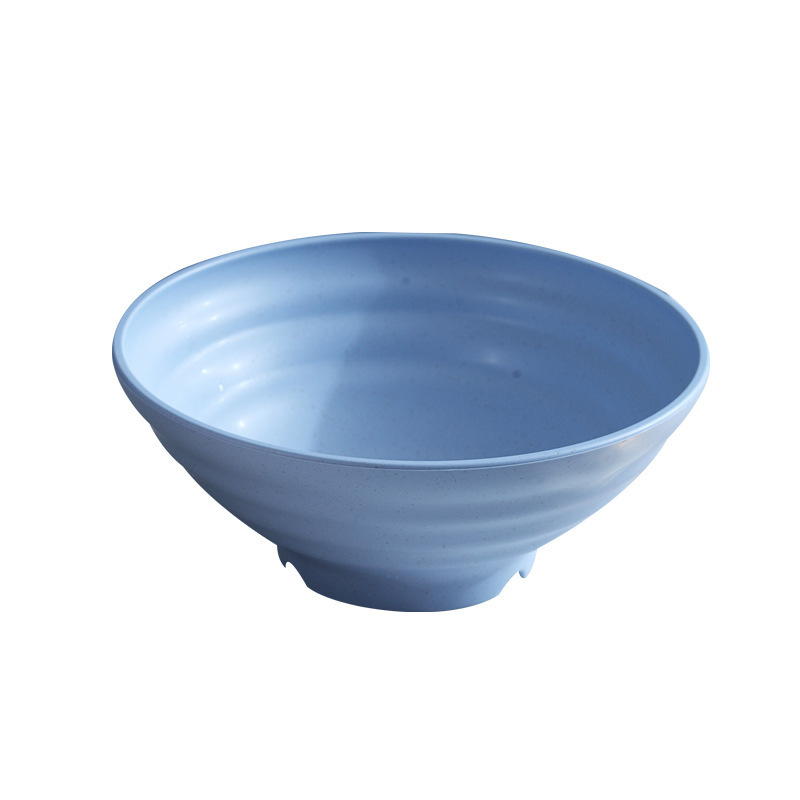 Vas ramen în stil japonez, din paie de grâu, bol mare pentru supă cu tăiței, bol din plastic pentru restaurante, imprimare de logo disponibilă