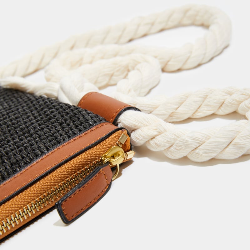 Geantă de paie cu capacitate mare pentru femei, crossbody și geantă de mână