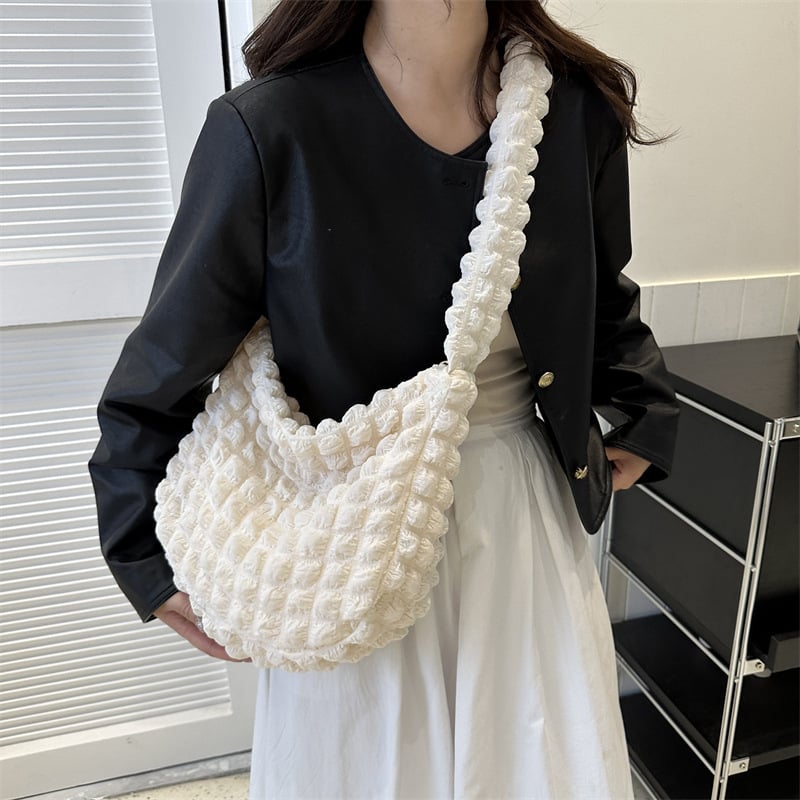 Geantă tote cu motiv nor, capacitate mare, pentru utilizare zilnică și la serviciu, curea crossbody