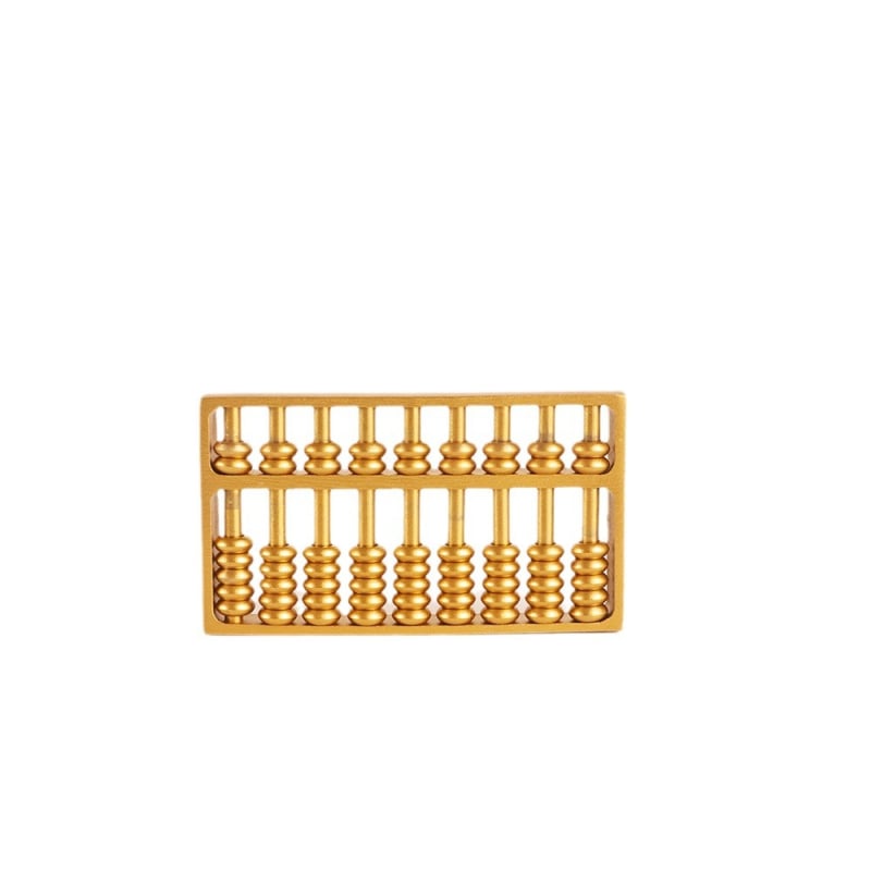 Abac din alamă cu 13 tije – ornament de birou pentru casă
