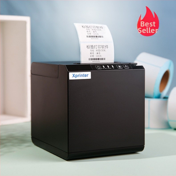 Xinye XP-T202UA Imprimantă termică de etichete cu Bluetooth pentru etichete autocolante, etichete pentru cești Milk Tea și etichete de haine