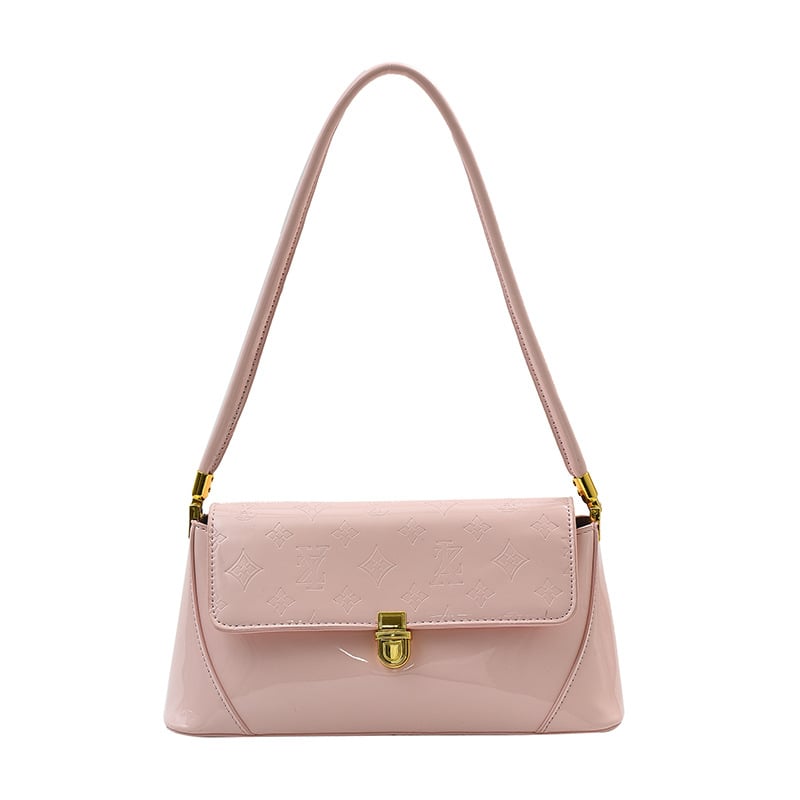 Geantă pentru femei din piele cu patent, 2026, elegantă și versatilă, purtată pe umăr sau crossbody, design de nivel înalt