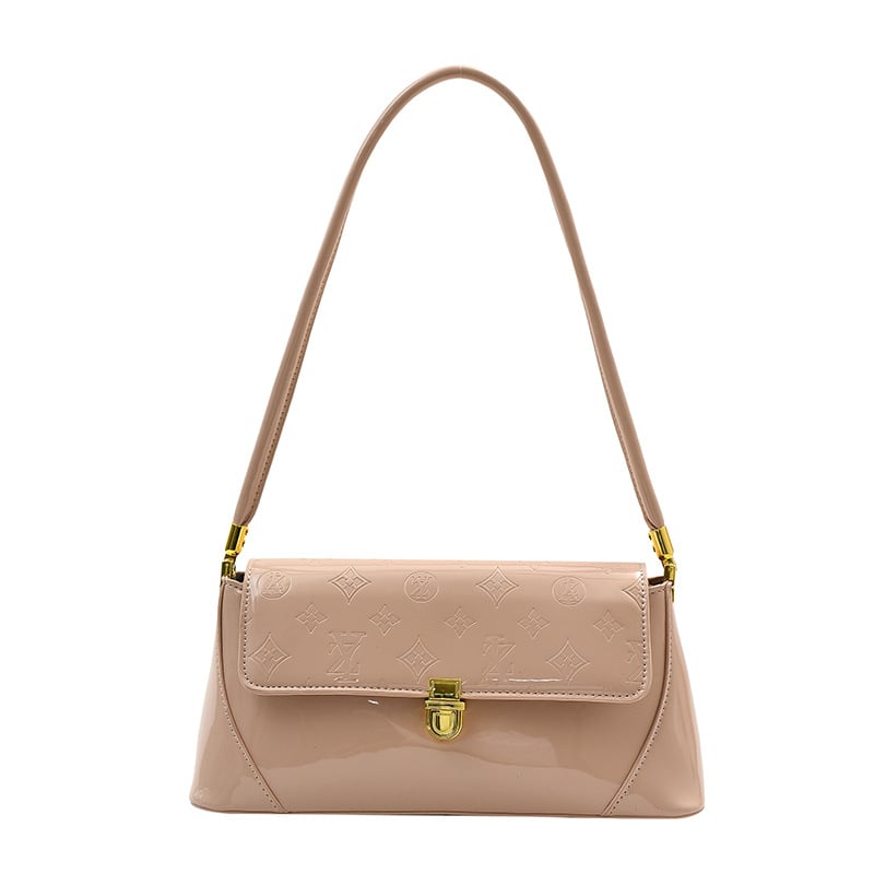 Geantă pentru femei din piele cu patent, 2026, elegantă și versatilă, purtată pe umăr sau crossbody, design de nivel înalt