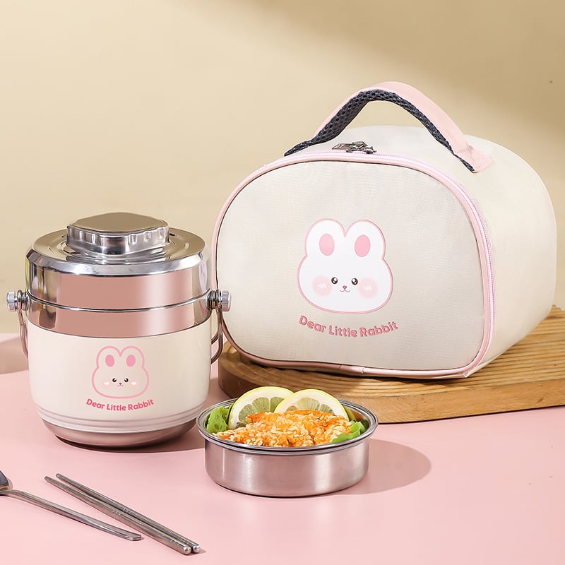 Cutie de prânz din oțel inoxidabil 304, izolație termică prin vid, design cu două straturi, mare capacitate (1200 ml sau 1500 ml), pentru adulți și studenți