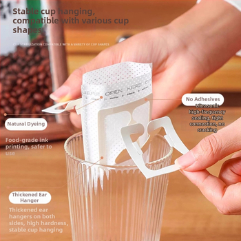 Egyszer használatos kávéfőző filterpapírok pour-over készlet hálós tölcsérrel