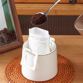 Egyszer használatos kávéfőző filterpapírok pour-over készlet hálós tölcsérrel