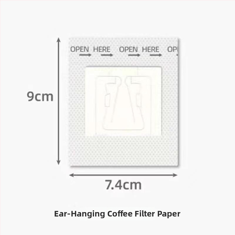 Egyszer használatos kávéfőző filterpapírok pour-over készlet hálós tölcsérrel