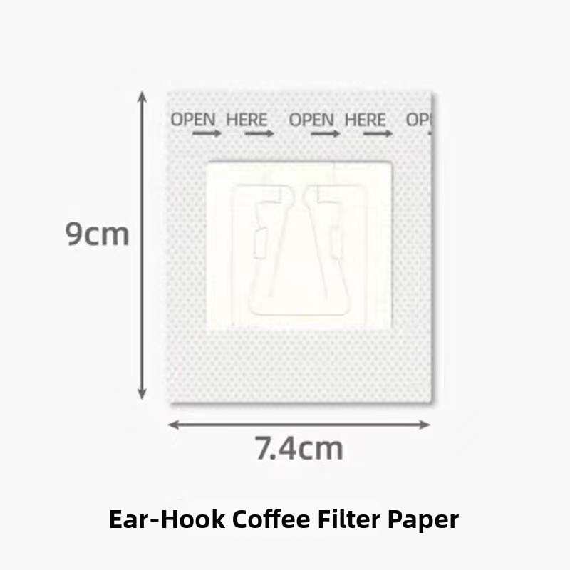 Egyszer használatos kávéfőző filterpapírok pour-over készlet hálós tölcsérrel