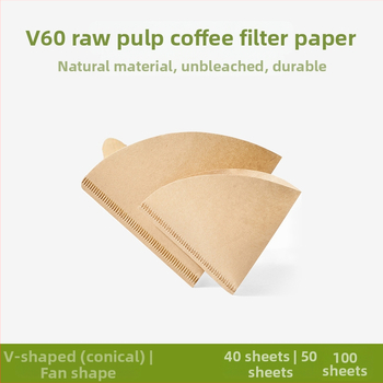 V60 kávéfilter papír – ventillátor alakú, konikus formájú, kézi leöntéses kávéhoz