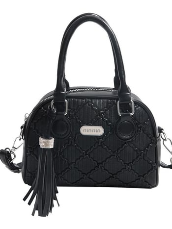 Geantă damă cu model în carouri, lux ușor, crossbody pe umăr, fermoar, mărime medie