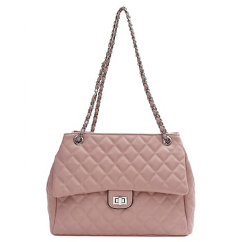 Geantă tote cu lanț pentru subraț, femei, capacitate mare, quilt diamant, curea crossbody peste umăr, broderie cu fir, iarna 2025
