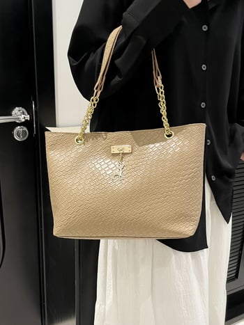 Geantă de umăr feminin Xiaolu Cross-Border, stil coreean, tote pentru subraț, casual minimalistă