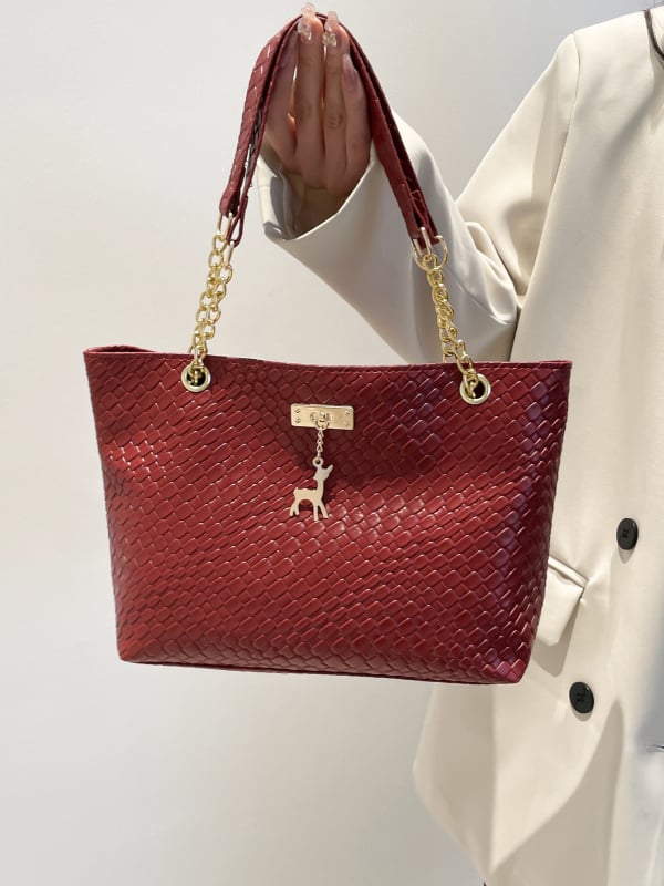 Geantă de umăr feminin Xiaolu Cross-Border, stil coreean, tote pentru subraț, casual minimalistă