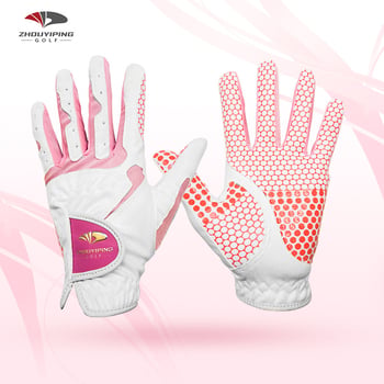 Mănuși de golf pentru femei, respirabile, din poliester, moi, antiderapante cu silicon, rezistente la uzură, pentru exterior