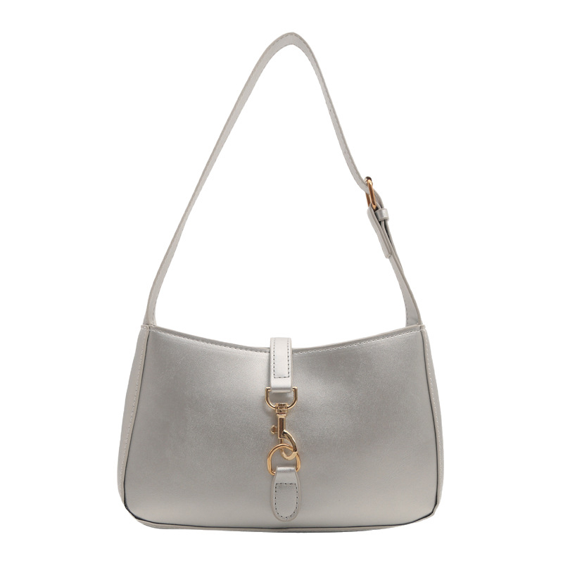 Geantă PU cu inspirație franceză, design minimalist pentru femei, geantă de umăr/crossbody