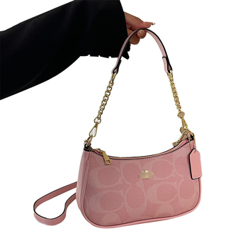 Geantă pentru femei din PU cu motiv litere, mărime medie, poșetă de umăr/crossbody