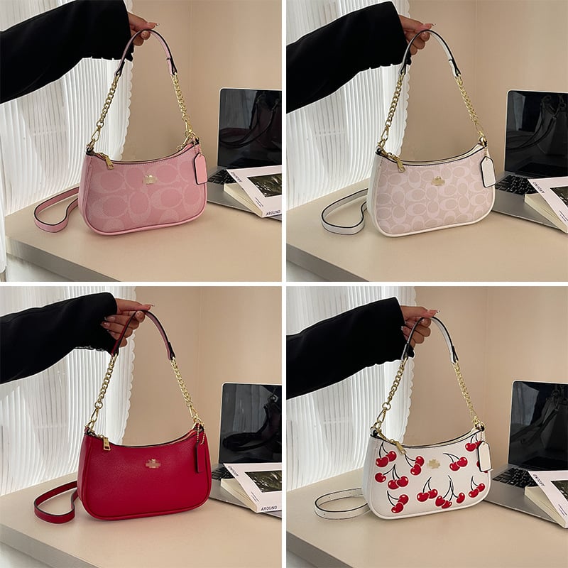 Geantă pentru femei din PU cu motiv litere, mărime medie, poșetă de umăr/crossbody