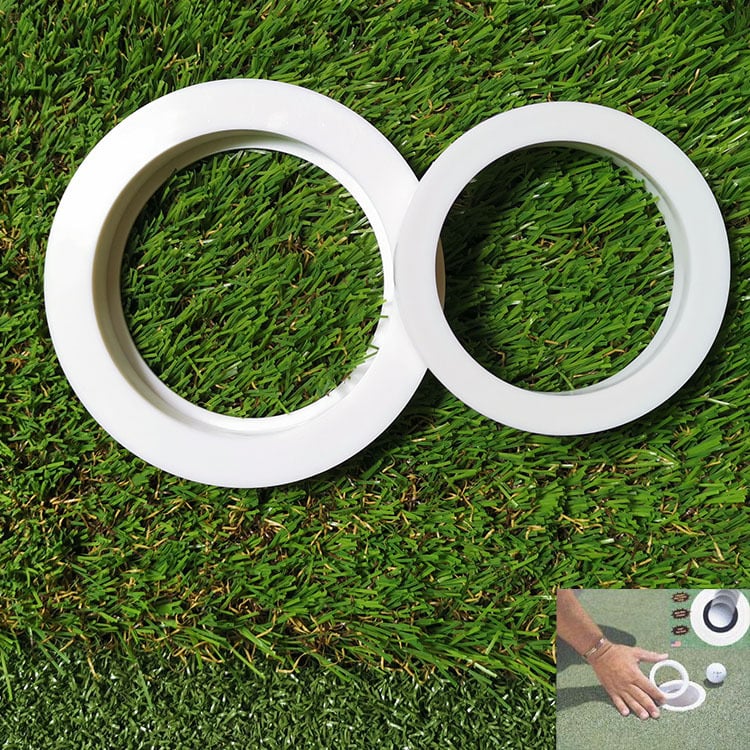 Inel din plastic pentru cupa găurii de golf — accesoriu pentru teren de golf, imprimare logo disponibil