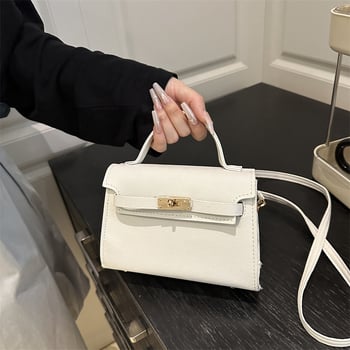 Geantă Kelly pentru femei – mică, PU, pe umăr sau crossbody, colecția vară 2025, lux ușor