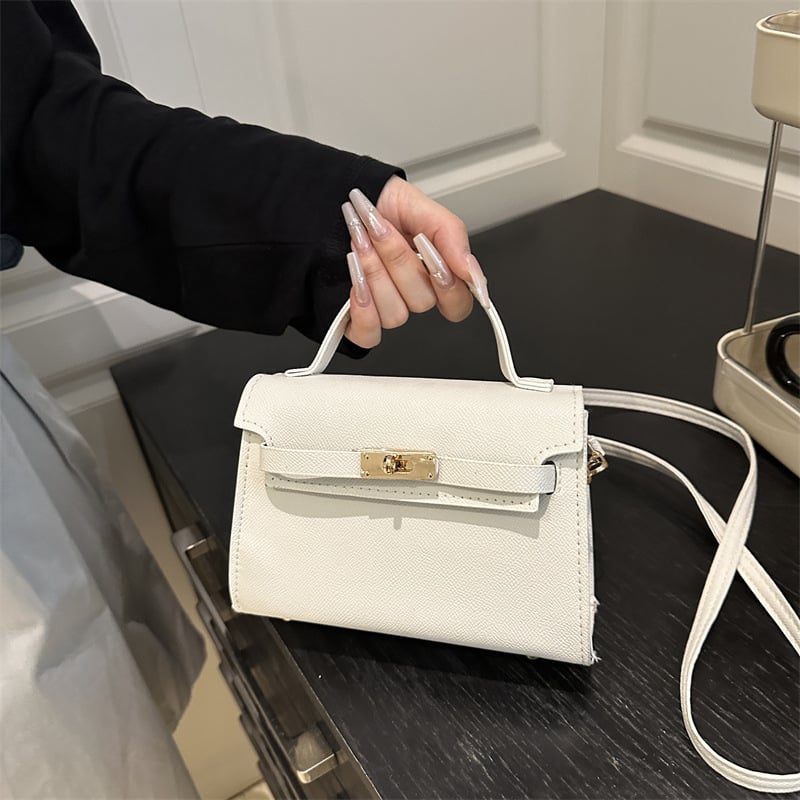 Geantă Kelly pentru femei – mică, PU, pe umăr sau crossbody, colecția vară 2025, lux ușor