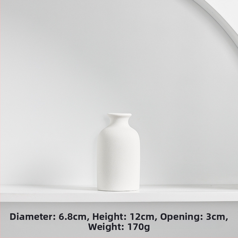 Porcelánová váza Longli – moderná minimalistická bytová dekorácia