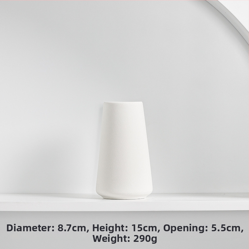 Porcelánová váza Longli – moderná minimalistická bytová dekorácia