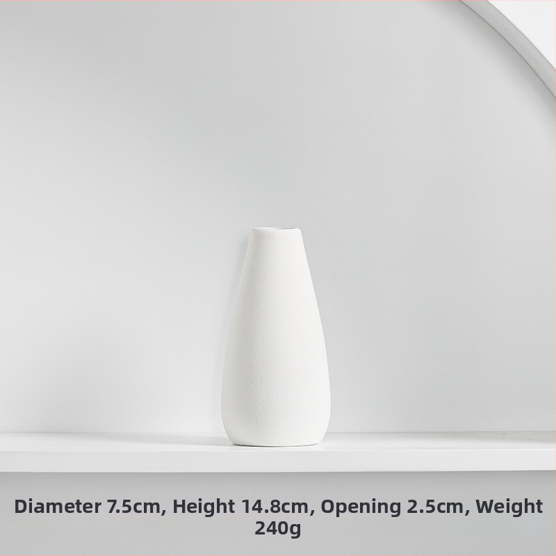 Porcelánová váza Longli – moderná minimalistická bytová dekorácia