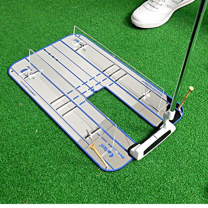 Oglindă acrilică pentru golf, pentru antrenament de swing și corectare a posturii, covoraș de golf