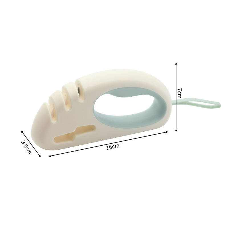 Acuțitor de cuțite 4 în 1 pentru bucătărie, instrument manual rapid cu patru etape
