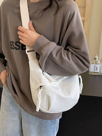 Geantă Wenyan din nailon în stil Dumpling, unisex, mică, pentru utilizare zilnică, vară 2025