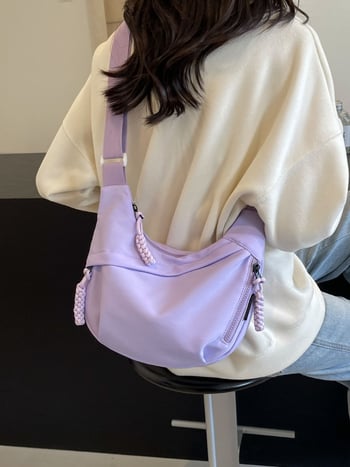 Geantă Wenyan din nailon în stil Dumpling, unisex, mică, pentru utilizare zilnică, vară 2025