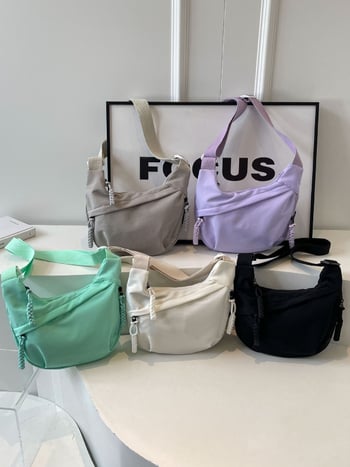 Geantă Wenyan din nailon în stil Dumpling, unisex, mică, pentru utilizare zilnică, vară 2025