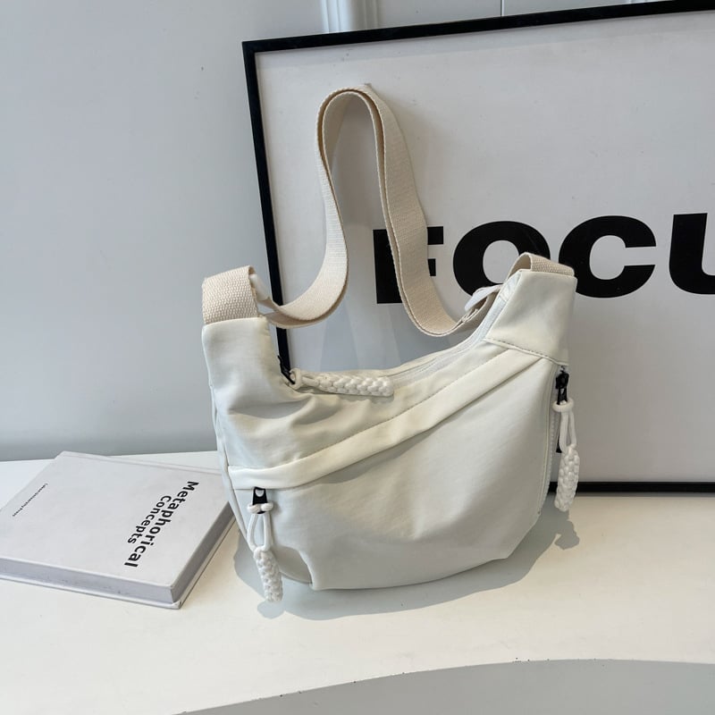 Geantă Wenyan din nailon în stil Dumpling, unisex, mică, pentru utilizare zilnică, vară 2025