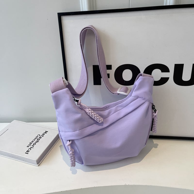 Geantă Wenyan din nailon în stil Dumpling, unisex, mică, pentru utilizare zilnică, vară 2025