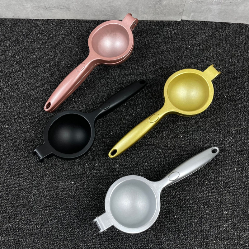 Stoarcător de lămâie din aluminiu, presă de citrice mică pentru uz casnic, storcător de suc de fructe