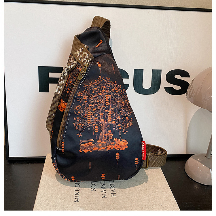 Geantă crossbody pentru femei, în stil dumpling, toamnă-iarnă 2024, anti-furt pentru călătorii, imprimeu dumpling