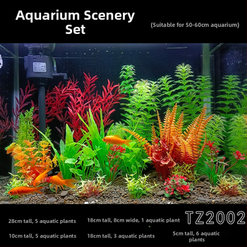 Set complet de plante acvatice artificiale pentru acvariu – decoruri pentru acvariu