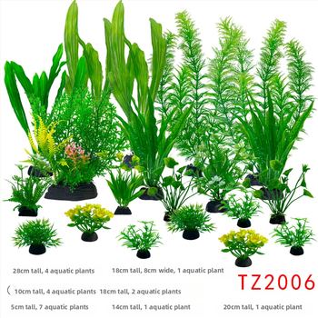 Set complet de plante acvatice artificiale pentru acvariu – decoruri pentru acvariu