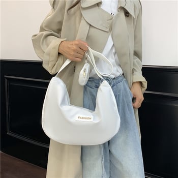 Toamnă 2025 rucsac ușor de tip dumpling, capacitate mare, geantă crossbody din Oxford cu fermoar