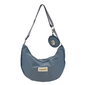 Toamnă 2025 rucsac ușor de tip dumpling, capacitate mare, geantă crossbody din Oxford cu fermoar