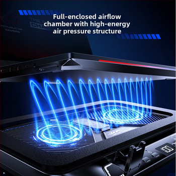 Chladič notebooku Z36C s chladením tlakovým vzduchom, herný stojan s dvoma turbo ventilátormi