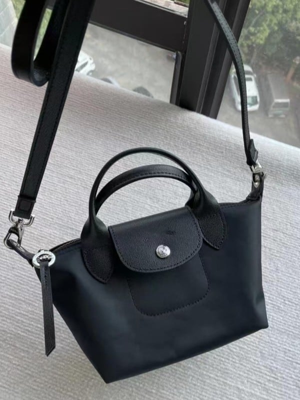 Longxiang Geantă Tote cu formă de dumpling, capacitate mare, purtare pe umăr sau crossbody pentru femei