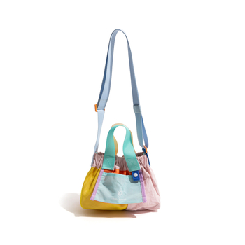Geantă Dopamine Dumpling în stil Singapore, culori contrastante, dulce, proaspătă și versatilă, pliabilă, pentru umăr sau crossbody pentru femei