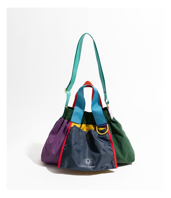 Geantă Dopamine Dumpling în stil Singapore, culori contrastante, dulce, proaspătă și versatilă, pliabilă, pentru umăr sau crossbody pentru femei