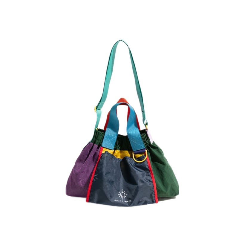 Geantă Dopamine Dumpling în stil Singapore, culori contrastante, dulce, proaspătă și versatilă, pliabilă, pentru umăr sau crossbody pentru femei