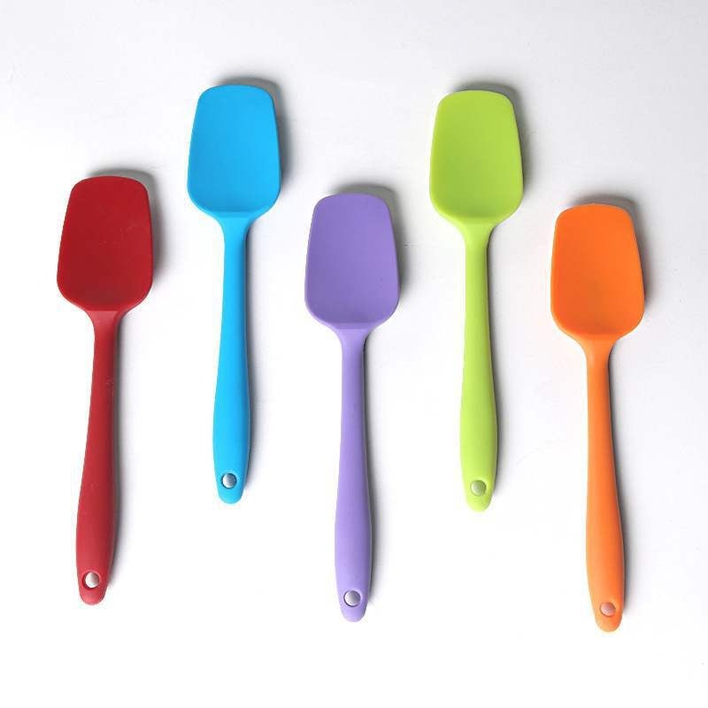 Set spatulă din silicon integrat, formă în T, 21 cm și 28 cm, ustensil de copt pentru unt și cremă