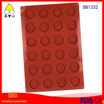 Star Café 24 bucăți forme circulare din silicon pentru coacere DIY – ciocolată, forme pentru gheață, fondant, biscuiți, decorare torturi