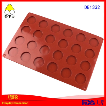 Star Café 24 bucăți forme circulare din silicon pentru coacere DIY – ciocolată, forme pentru gheață, fondant, biscuiți, decorare torturi