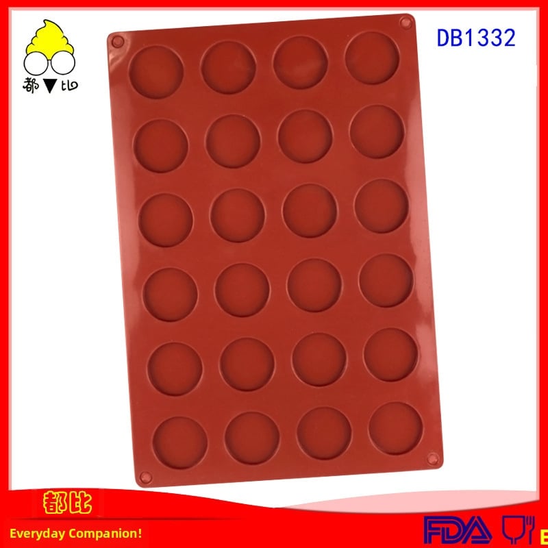 Star Café 24 bucăți forme circulare din silicon pentru coacere DIY – ciocolată, forme pentru gheață, fondant, biscuiți, decorare torturi